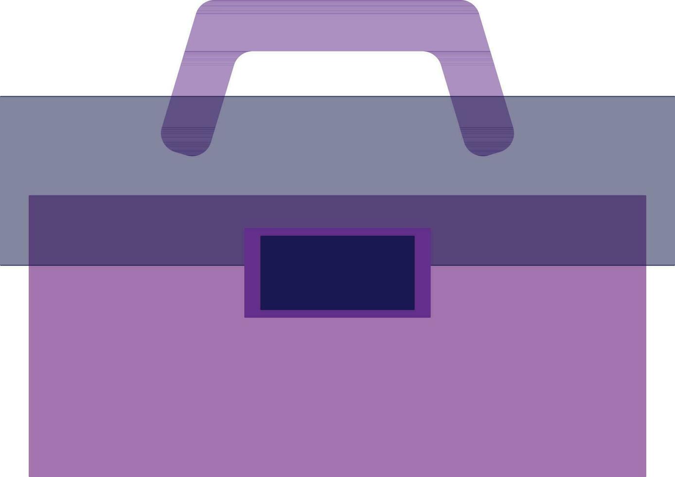 Illustration of a bag in purple color. vector