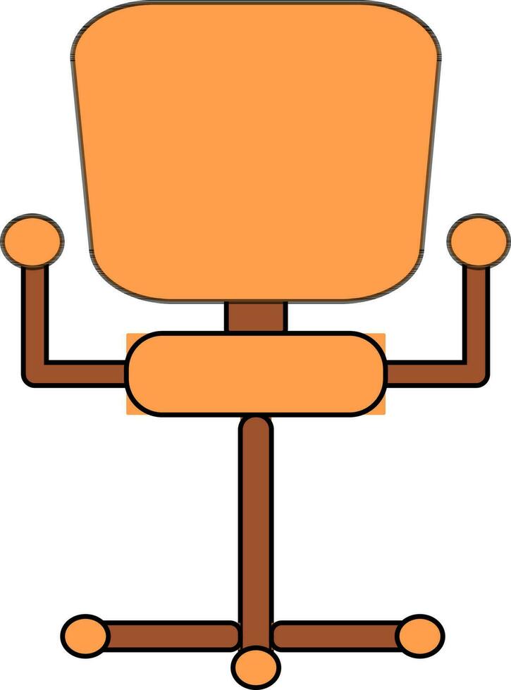 oficina silla icono en color para sentar comodidad. vector