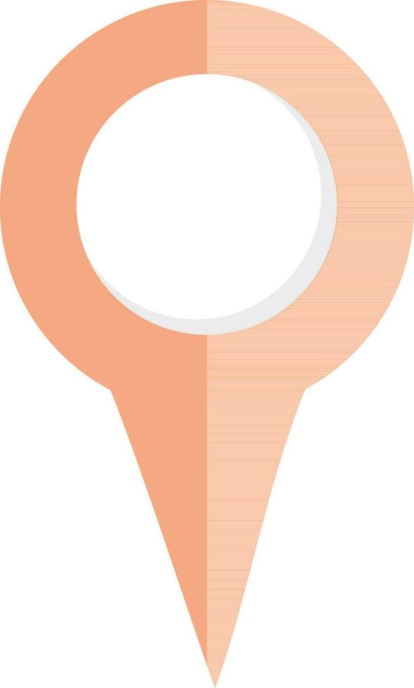 Flat vector illustration of map pointer.