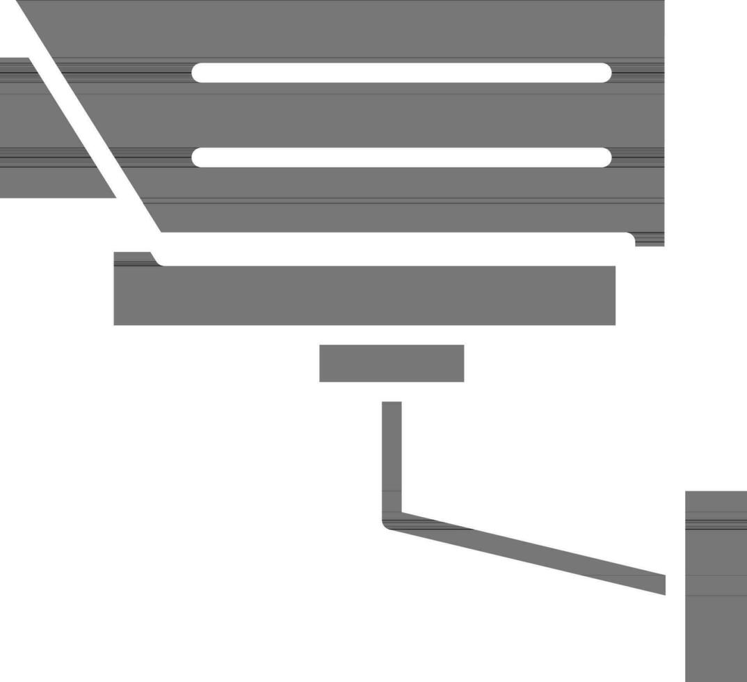 Glyph CCTV Camera Icon in Flat Style. vector