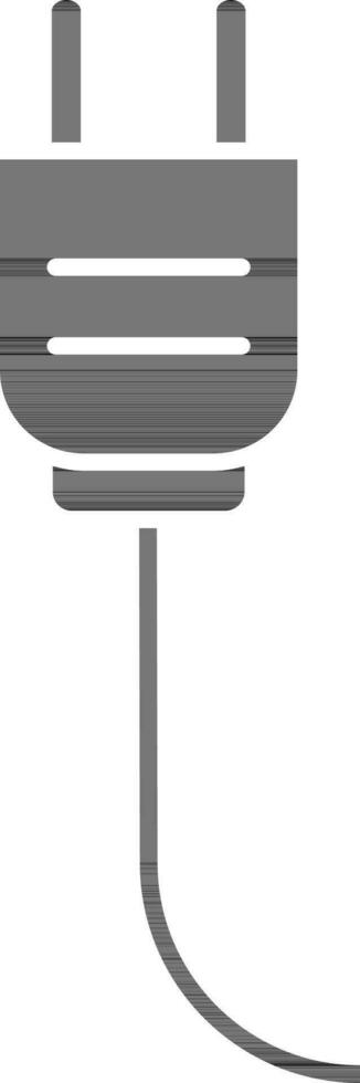 Isolated Plug Icon in Glyph Style. vector