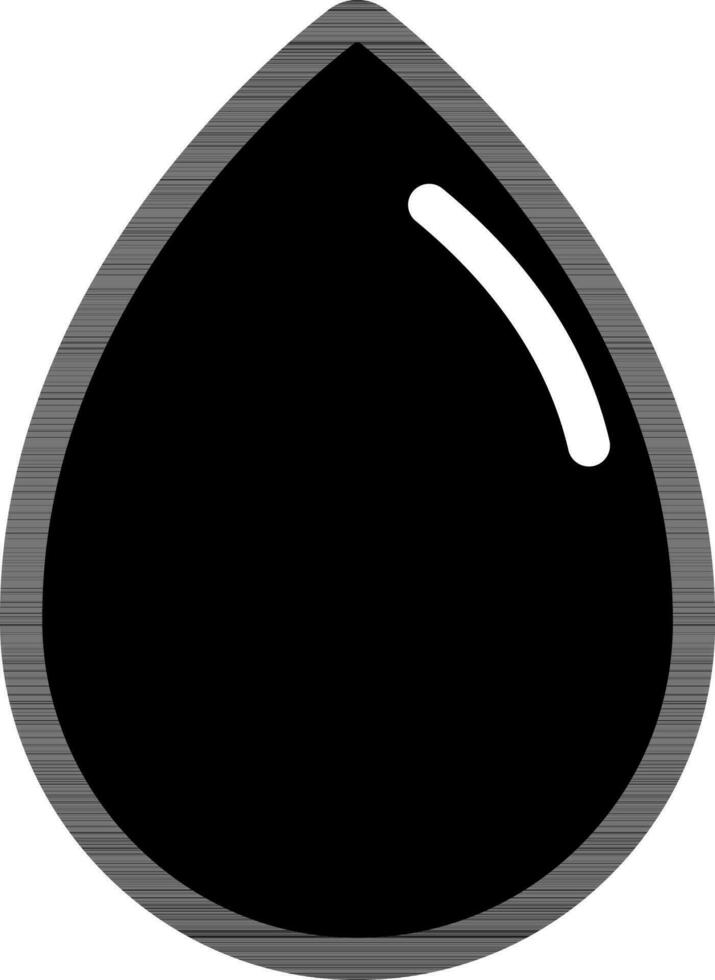 Vector Illustration of Drop Sign or Symbol.