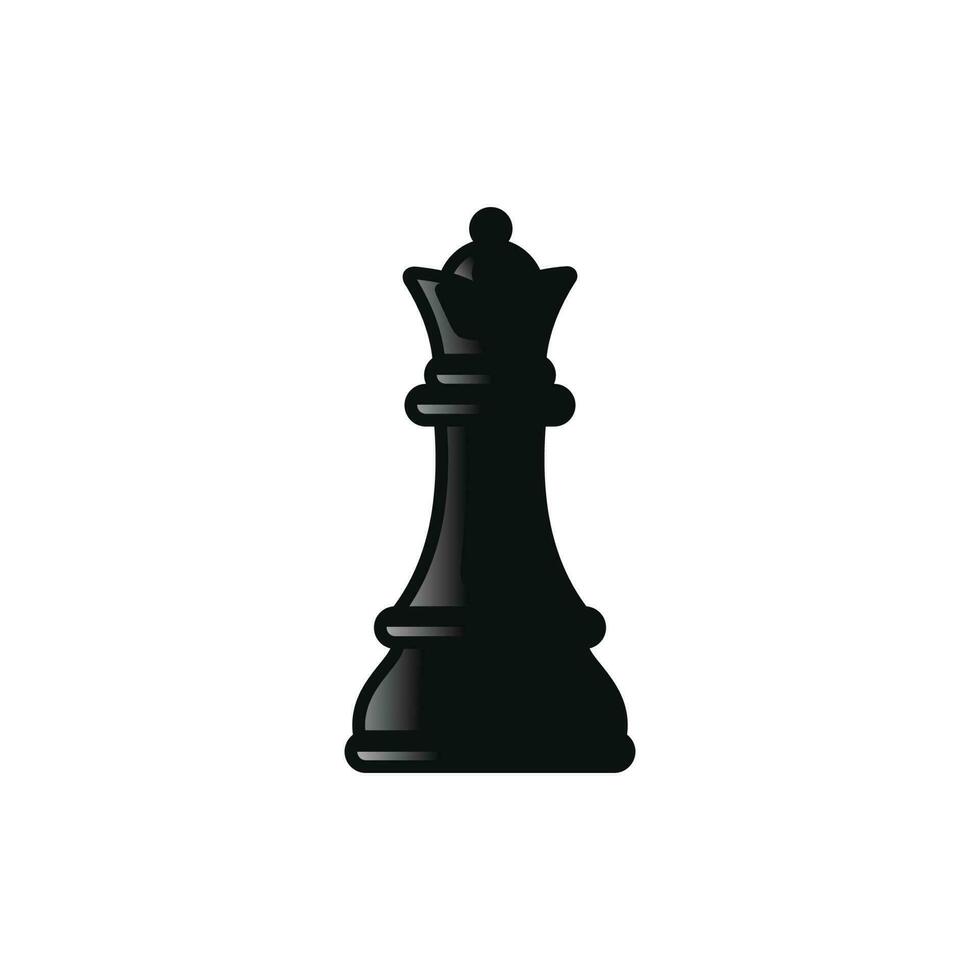 Queen chess icon isolated on white background vector