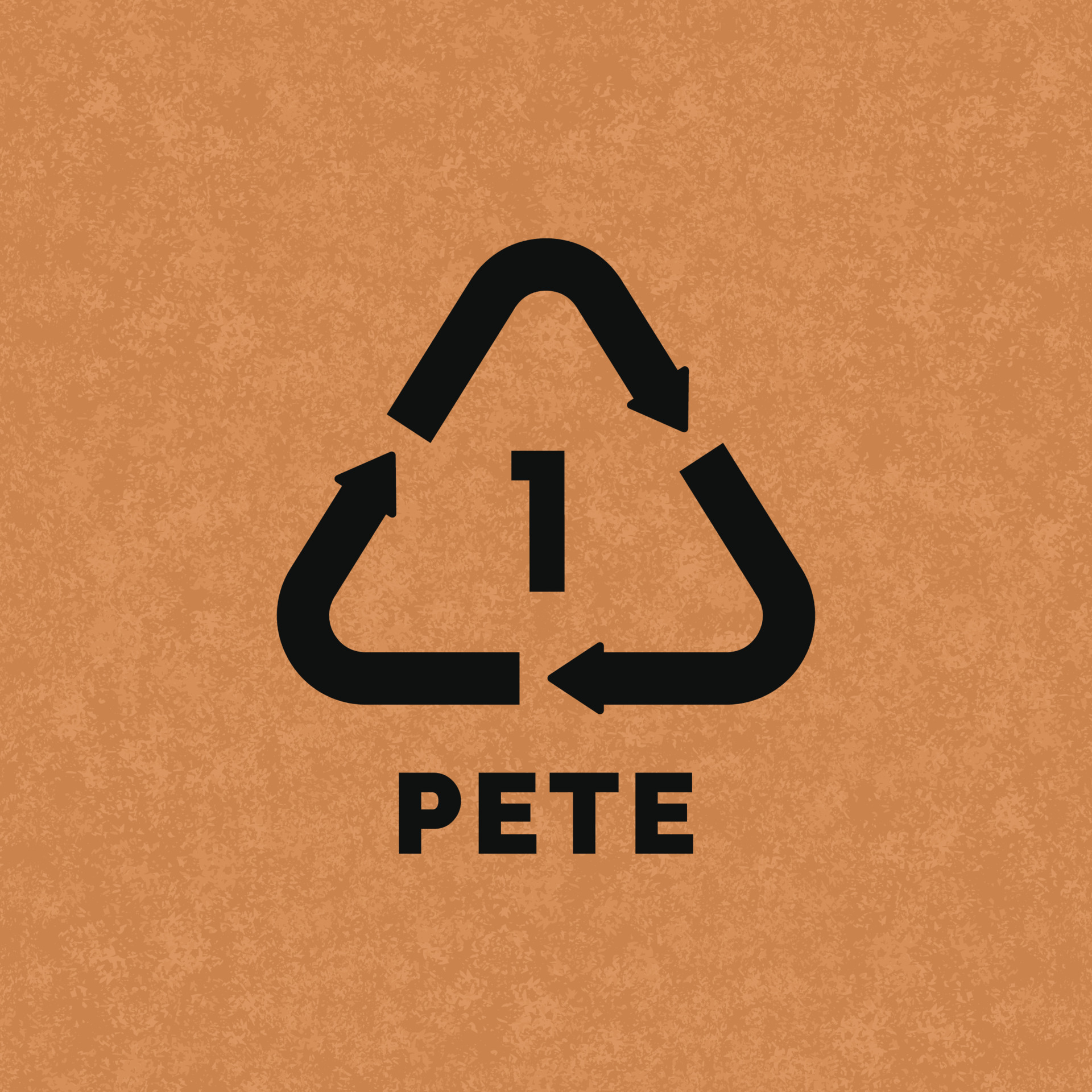 pete 1 el plastico reciclar símbolo icono vector 24338650 Vector en