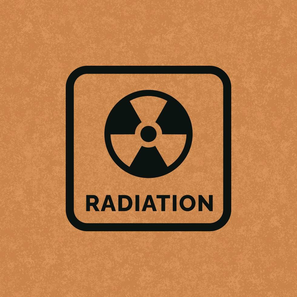 Radiation packaging mark icon symbol vector