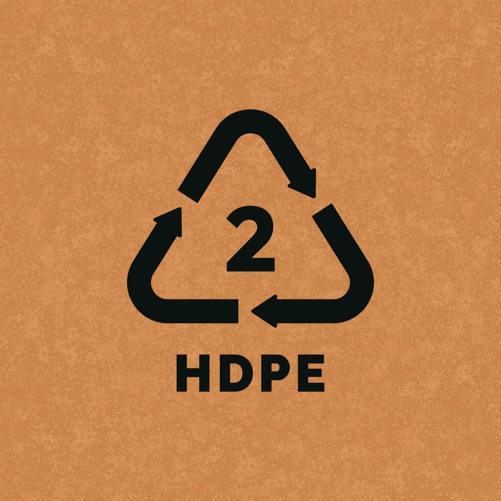 HDPE 2 plastic recycle symbol icon vector 24338722 Vector Art at Vecteezy