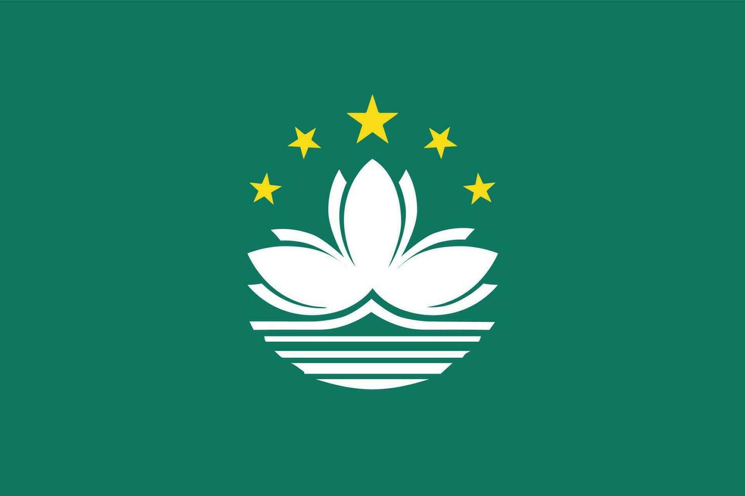 bandera de macao.nacional bandera de Macao vector