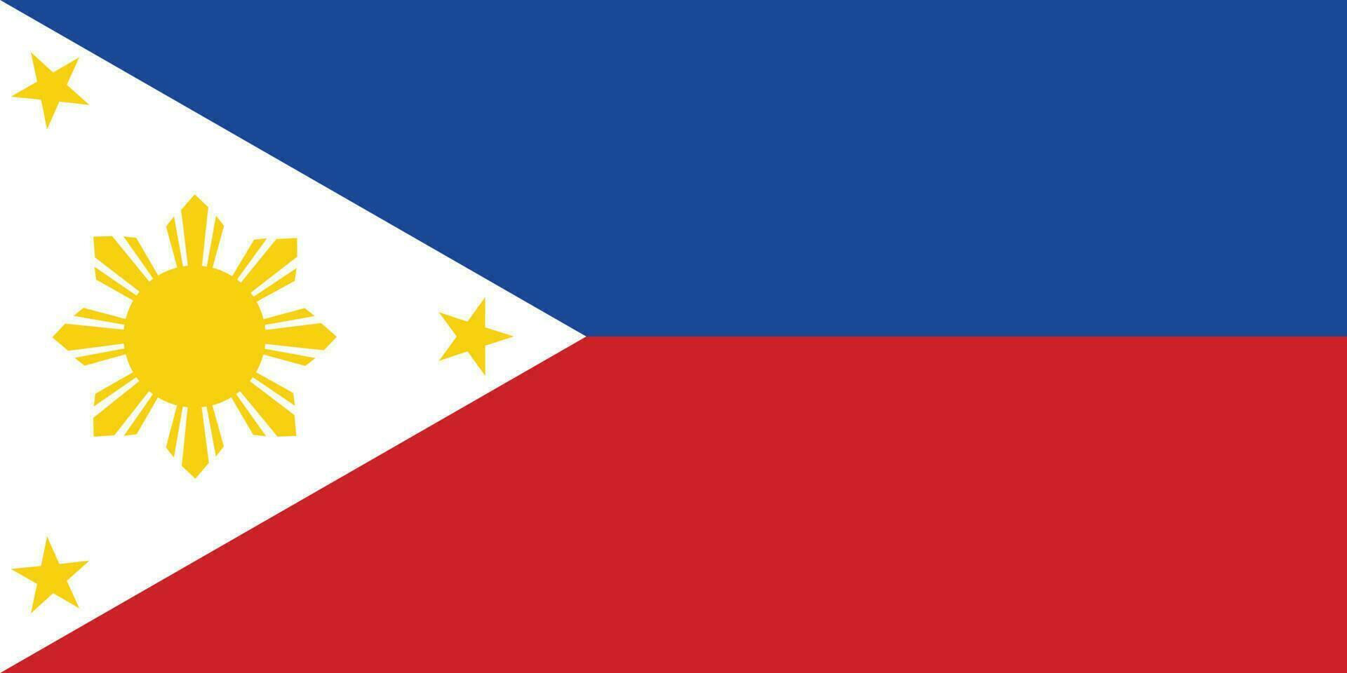 bandera de filipinas.nacional bandera de Filipinas vector