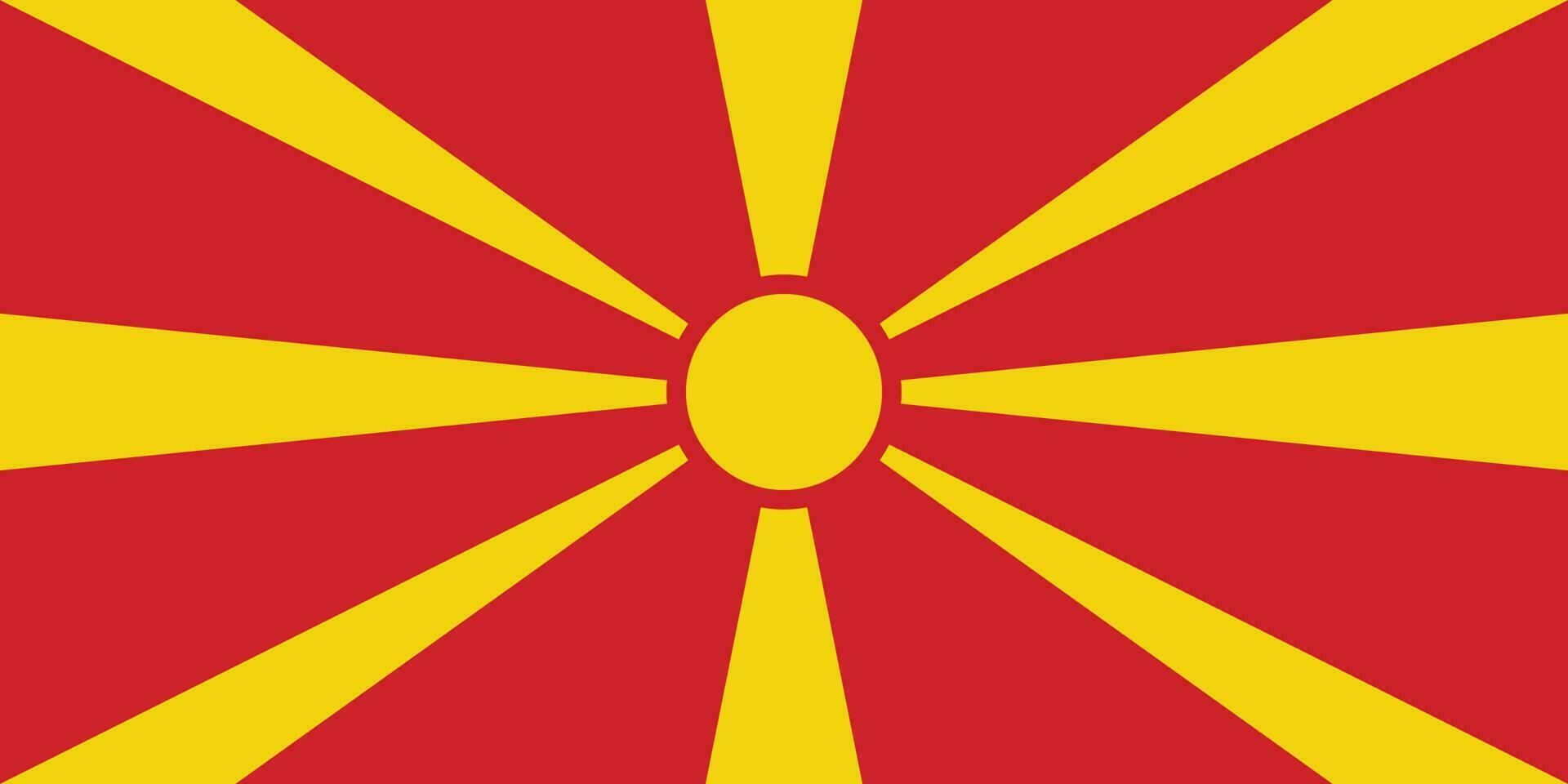Flag of Macedonia.National flag of Macedonia vector