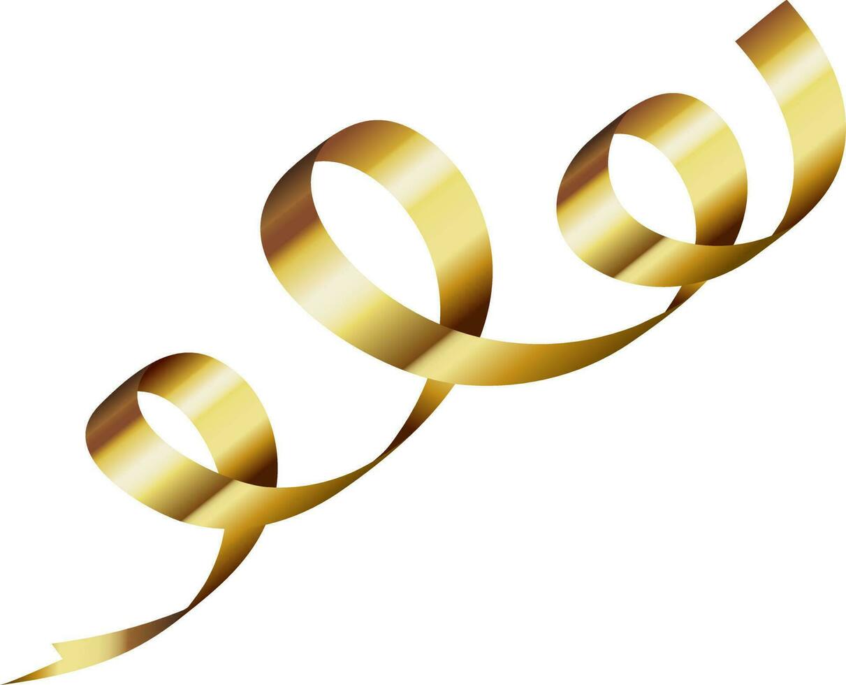 Gold Curly Ribbons PNG Images & PSDs for Download