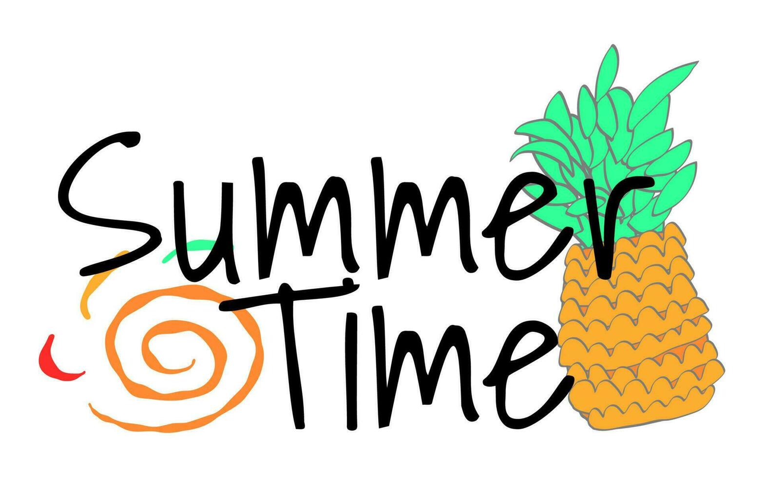 hand drawn vector illustration summer themed labels, logos, and tags, perfect for your vacation, beach, and sun inspired projects. Tropical vibes and fun elements enhance your designs.