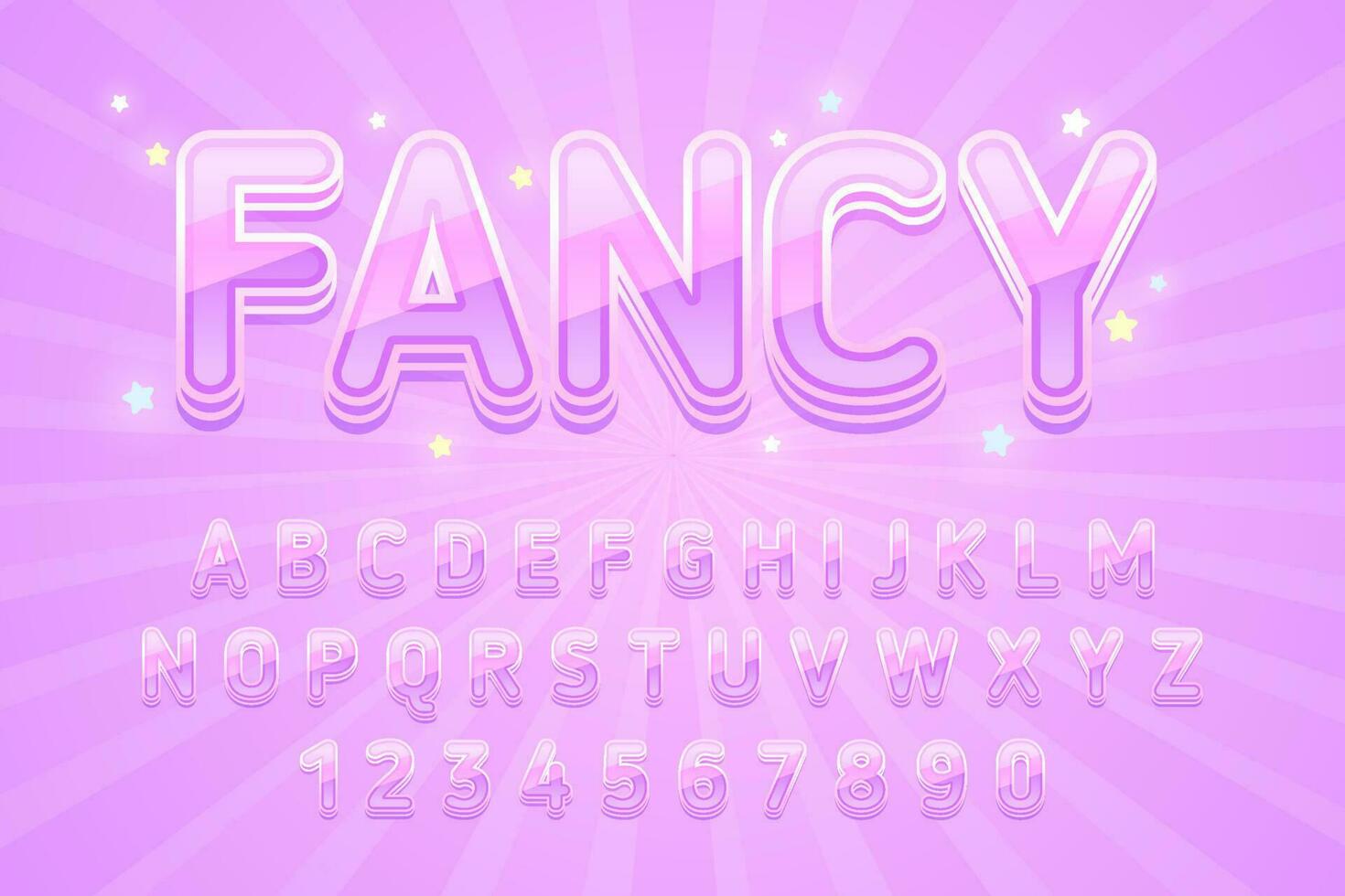 decorative fancy editable text effect vector design