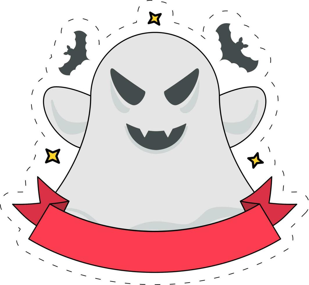 Spooky Ghost Icon vector