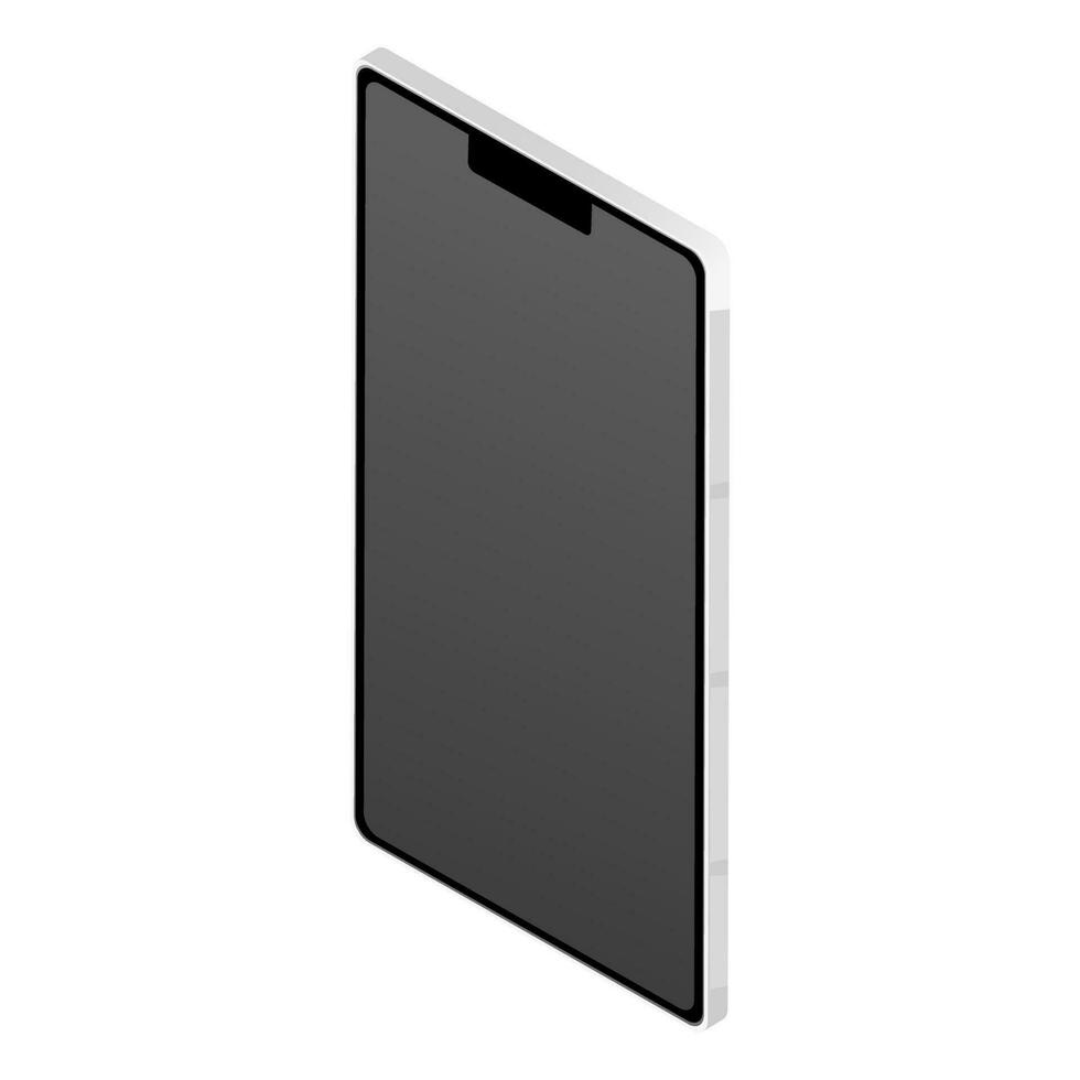Isometric illustration of smartphone icon. vector