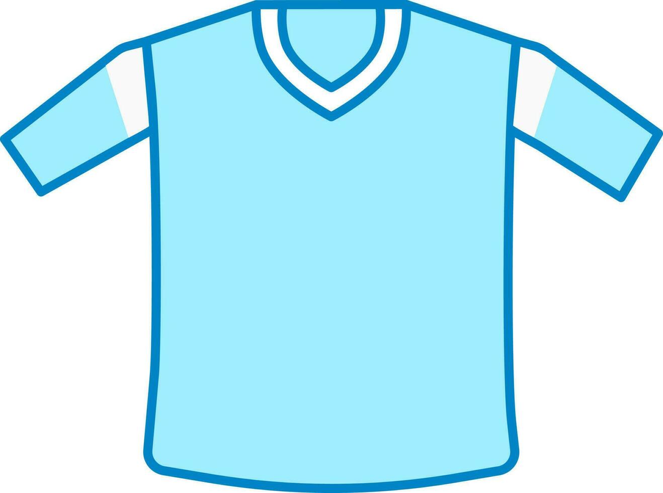 azul camiseta icono. vector