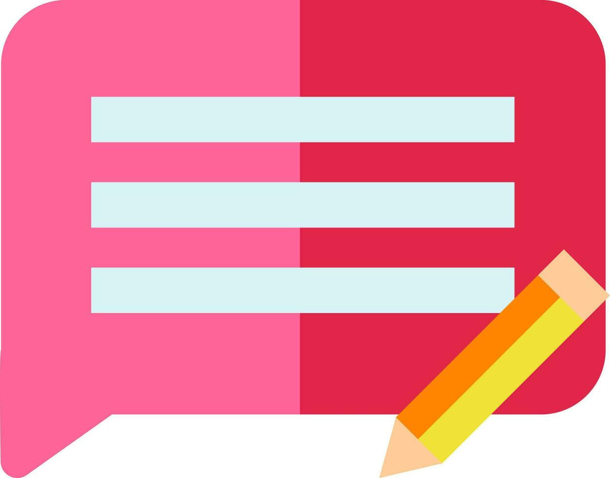 Edit comment or message icon in pink color. 24339296 Vector Art at Vecteezy