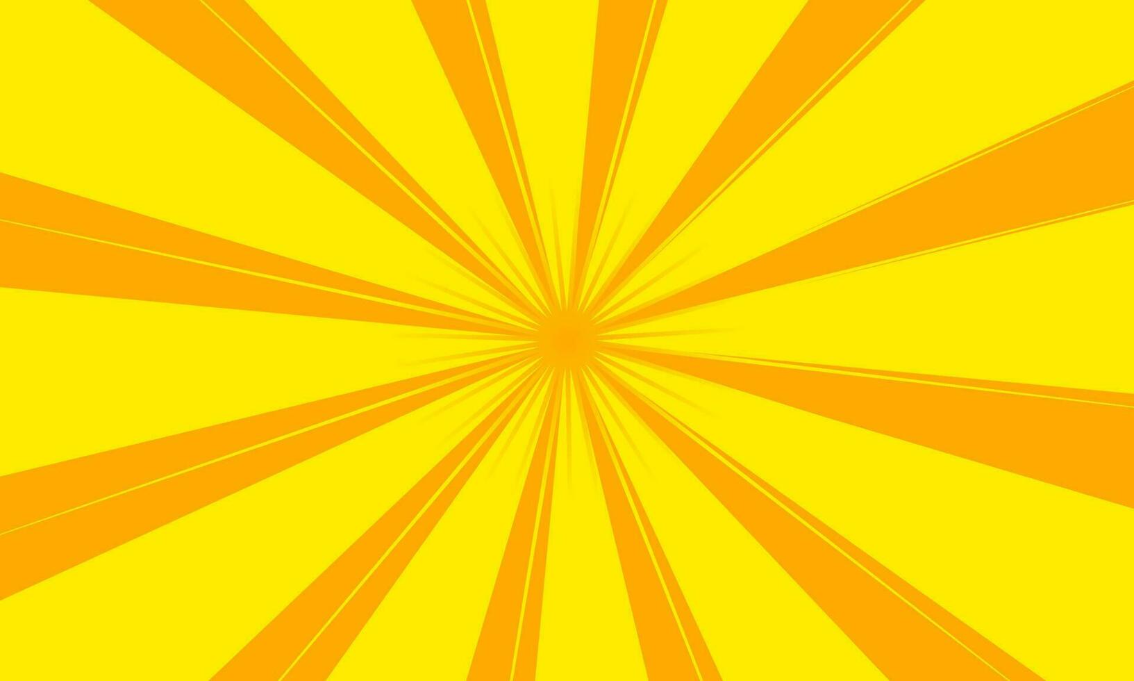 Retro abstract on orange and yellow colors background for wallpaper. ray sunburst stripes texture design template. elegant swirl radial pattern style. Vector illustration. classic sun beams for banner