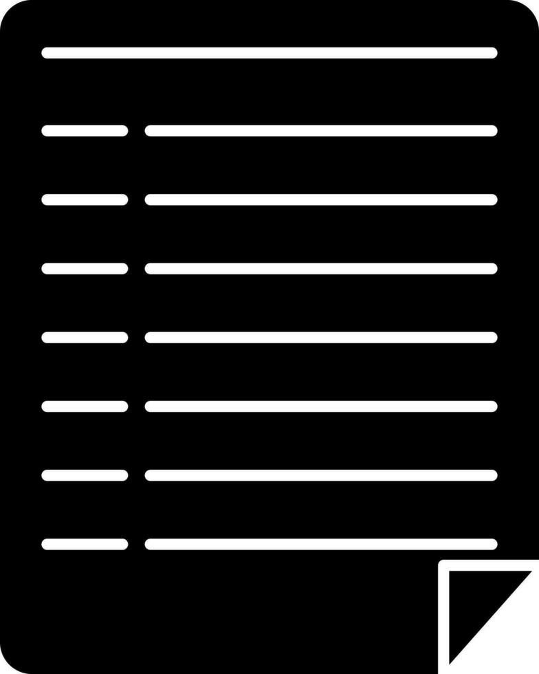 List icon or symbol. vector