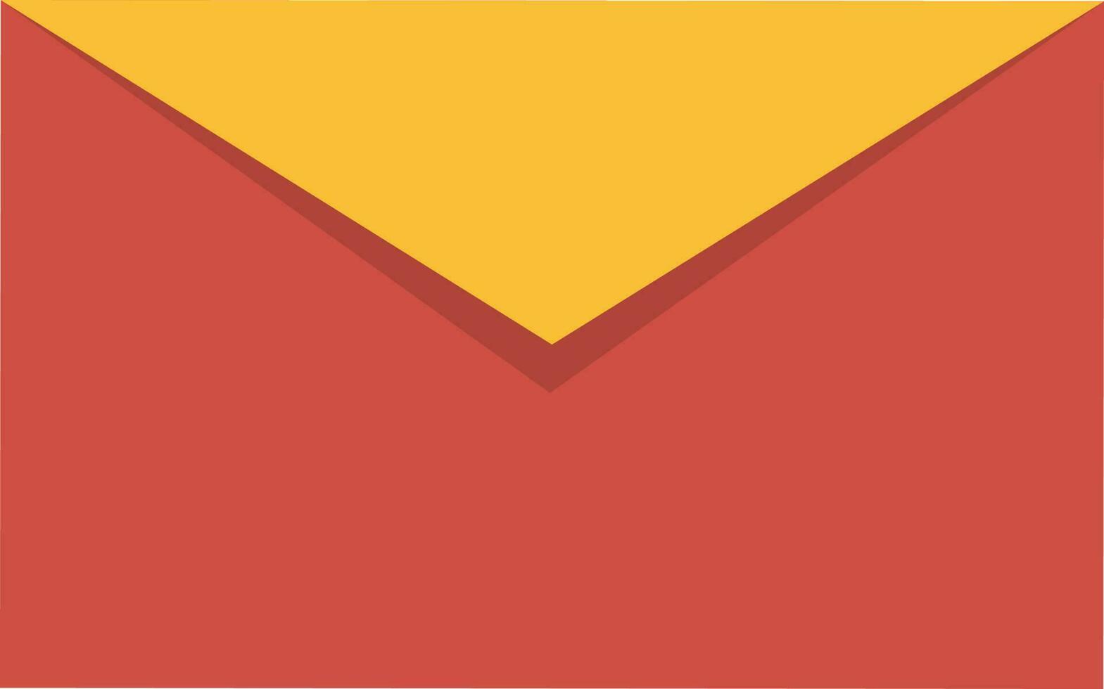 Flat illustration of a closed envelope. vector