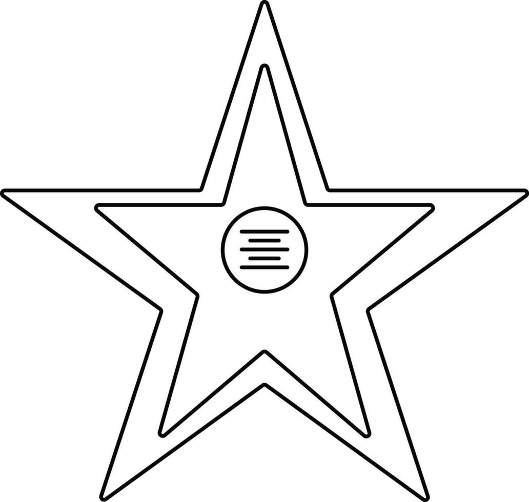 Illustration of a star icon. vector