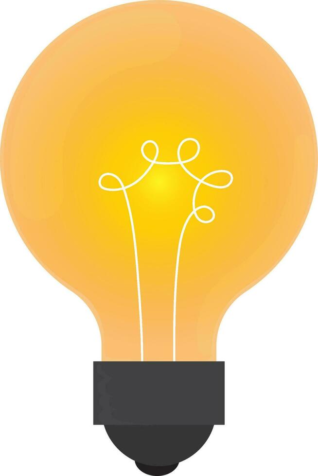 Idea concept with light bulb. vector