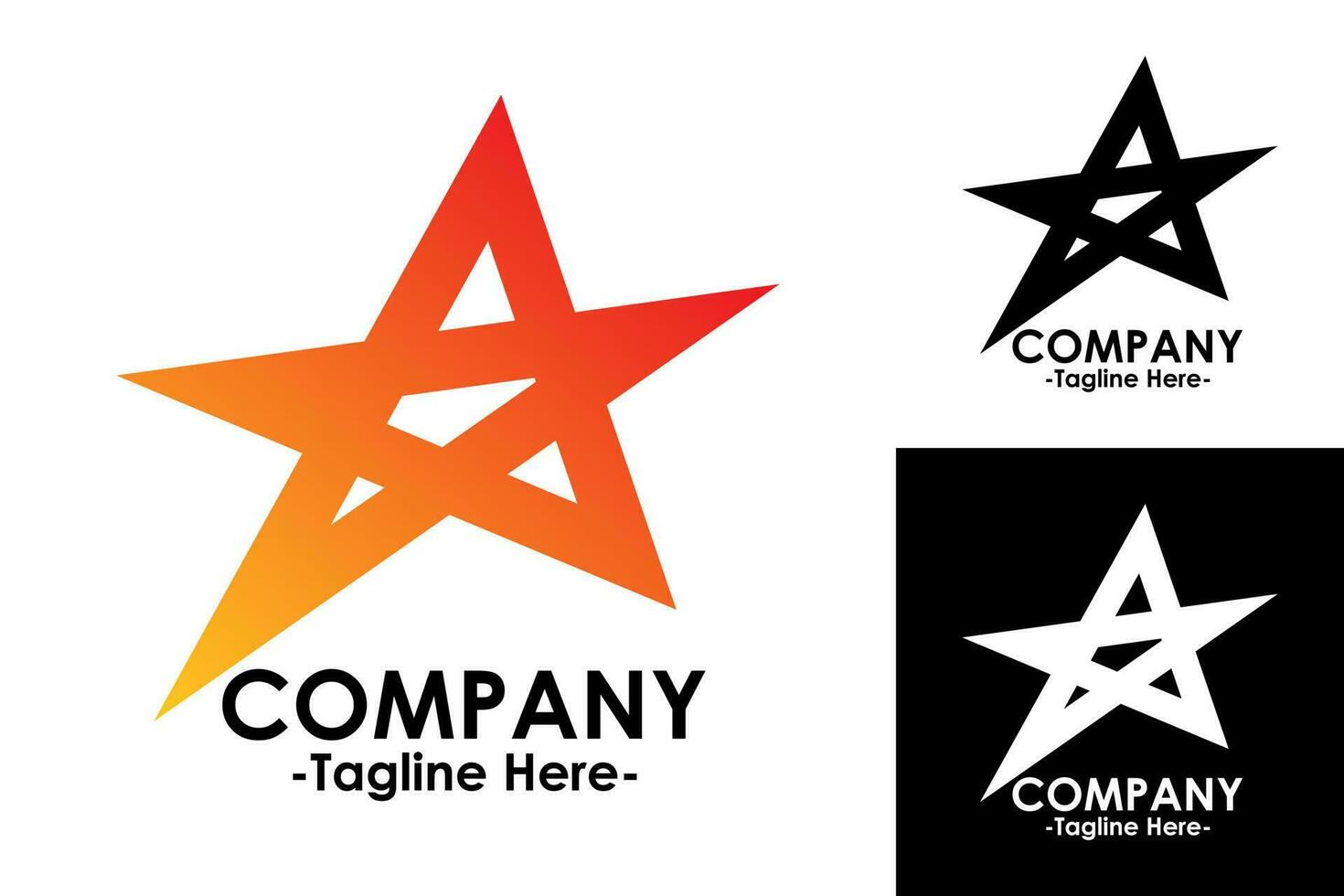 Unique logo initial letter A, modern and professional vector