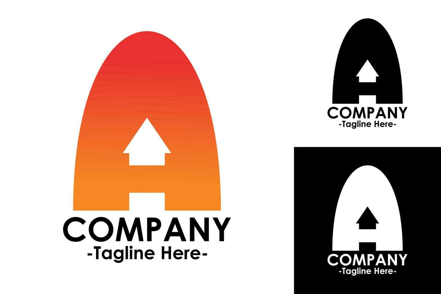 Unique logo initial letter A, modern and professional vector