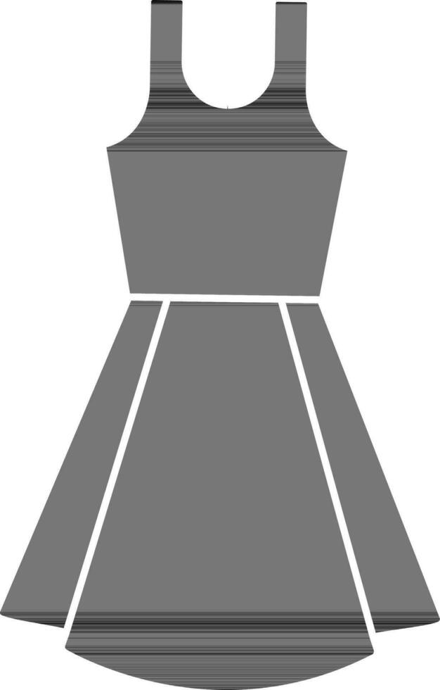 Modern Dress Icon Or Symbol In Glyph Style. vector