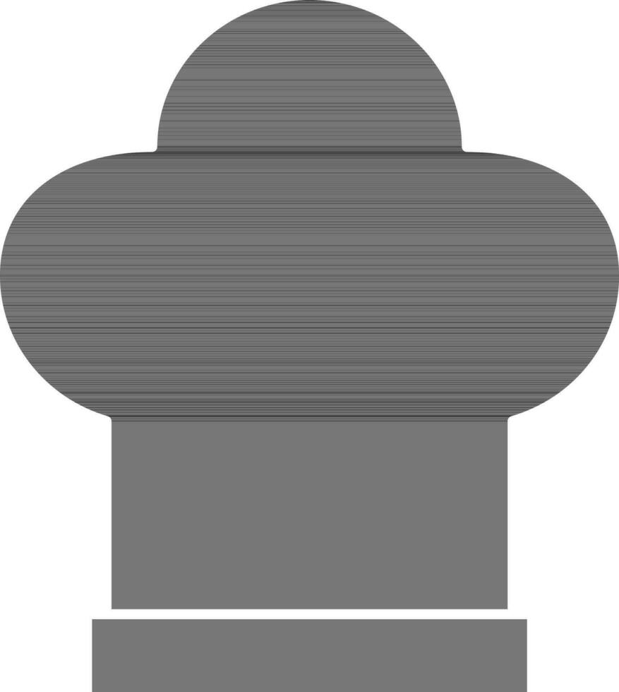 Chef Hat Icon In Glyph Style. vector