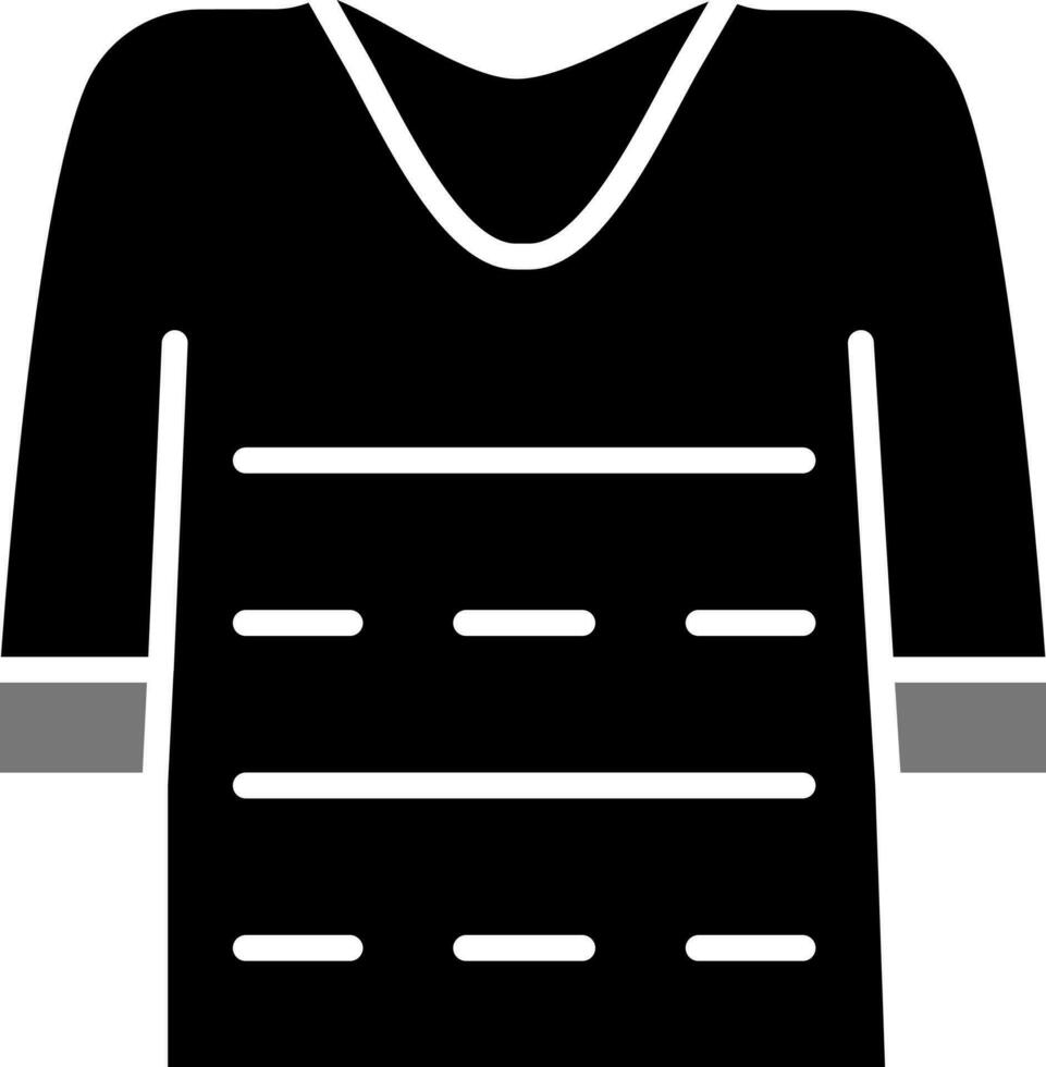 Illustration Of Sweater Icon in Flat Style. vector