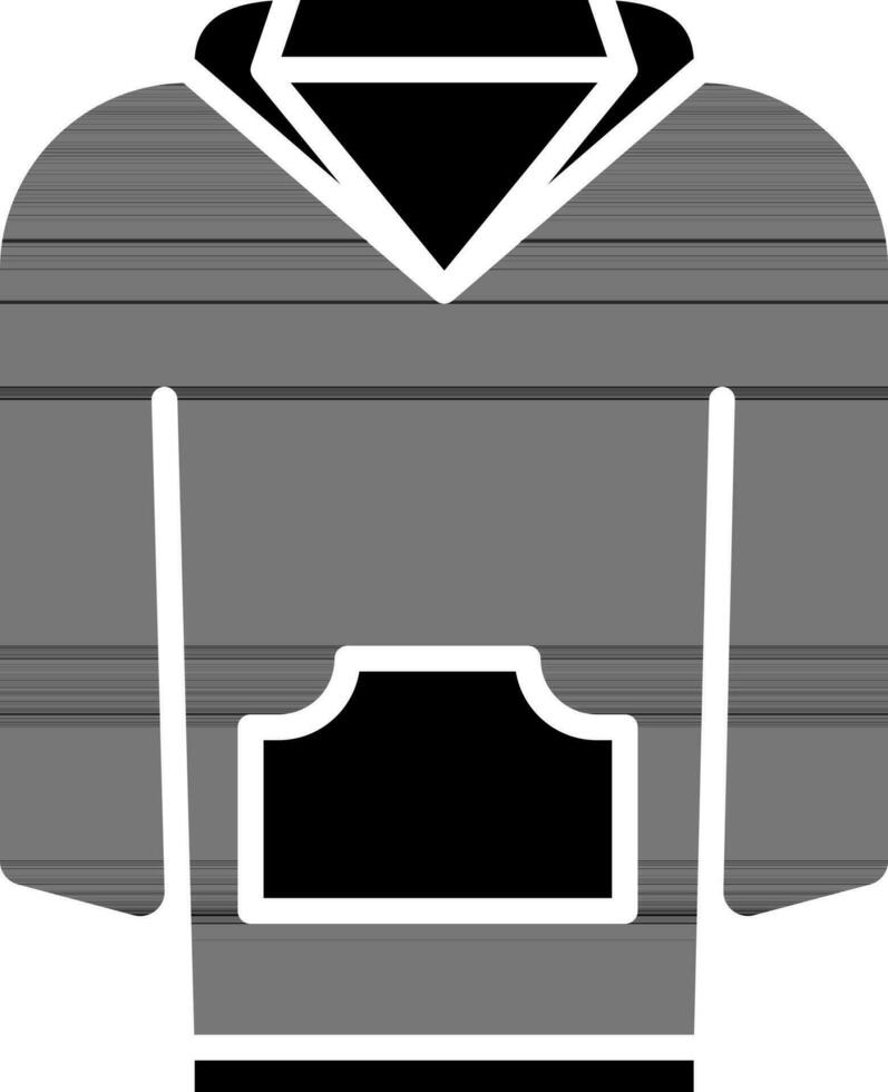 Isolated Hoodie Icon in Flat Style. vector