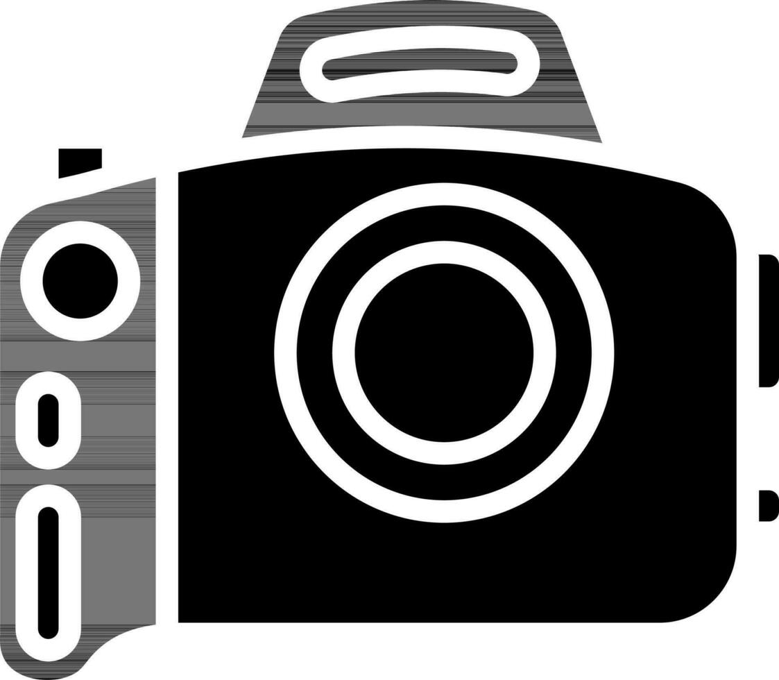 glifo cámara icono en plano estilo. vector