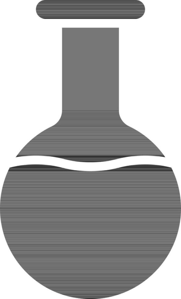 Round Bottom Flask Icon In Glyph Style. vector