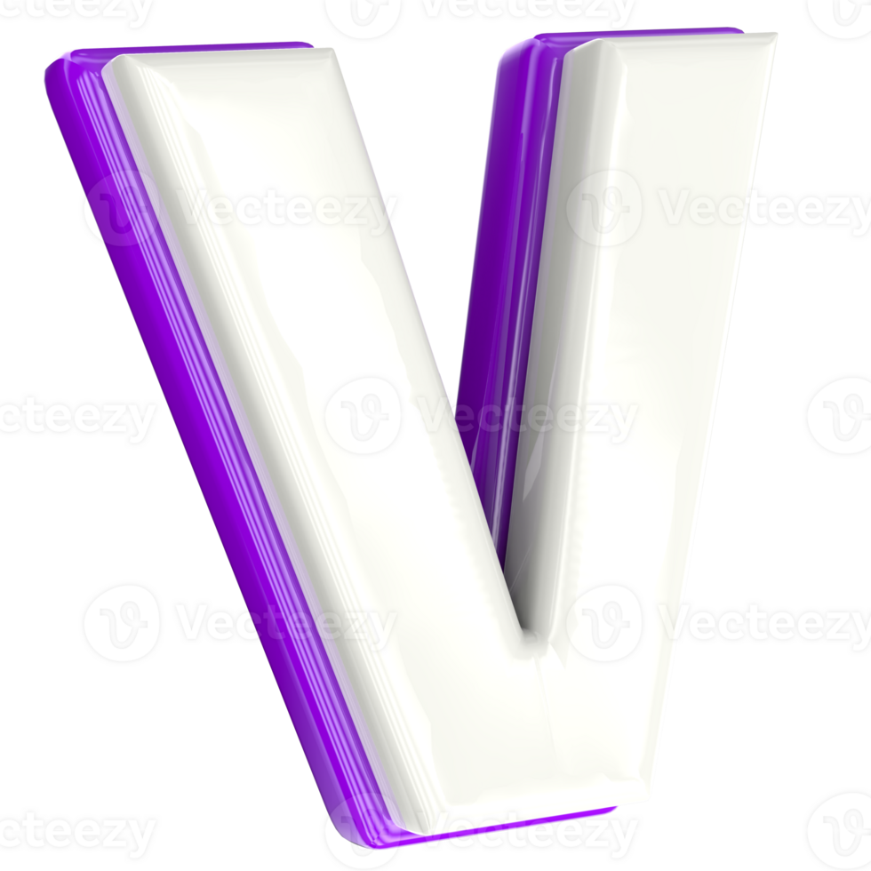 Letter 3d render png