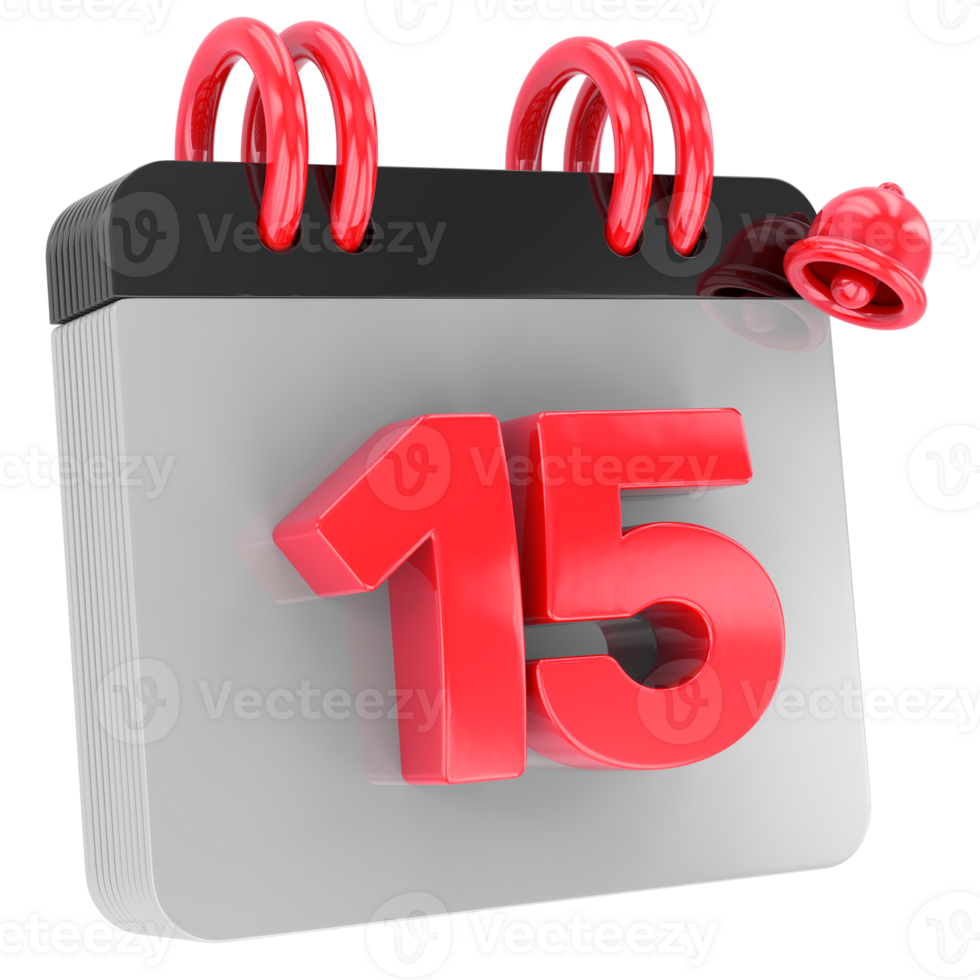calendar 3d render png