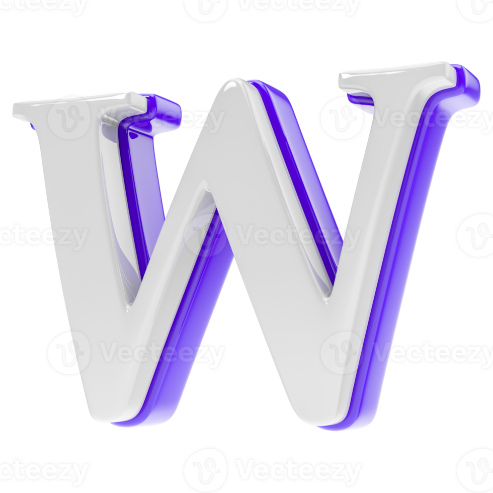 font 3d render png