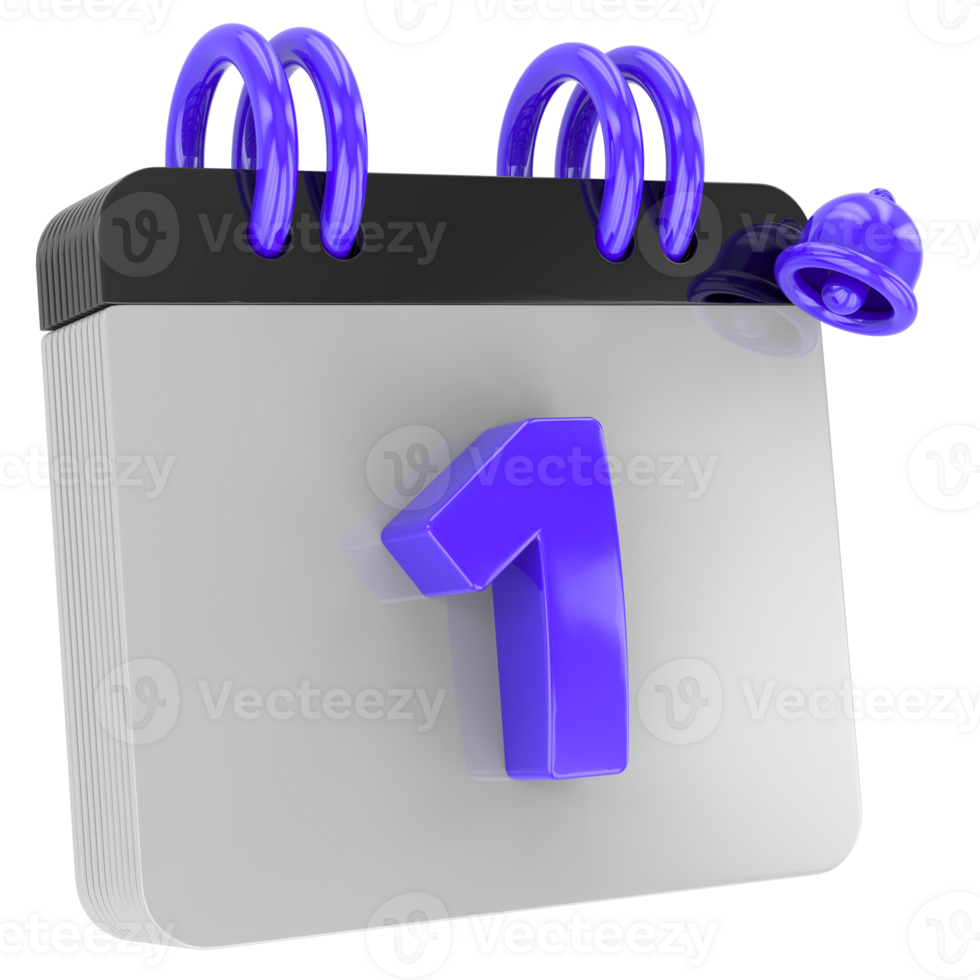 calendar 3d render png