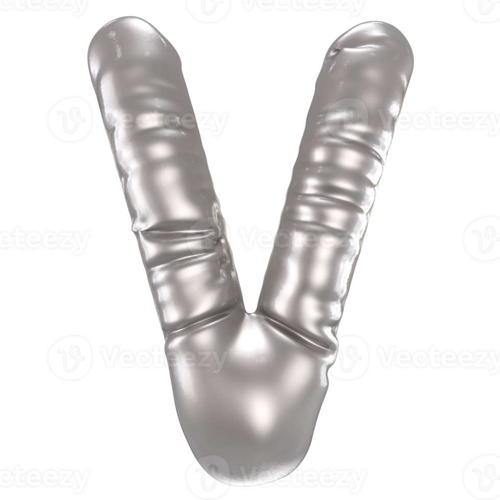 Font 3d render png