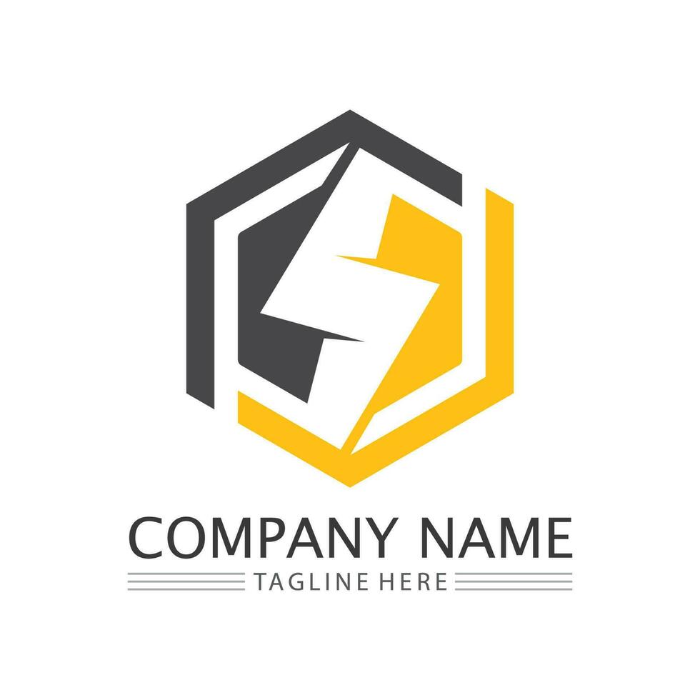 Flash Electric Logo Vector icon illustration design template. Bolt Energy Icon.electric logo flash vector bolt