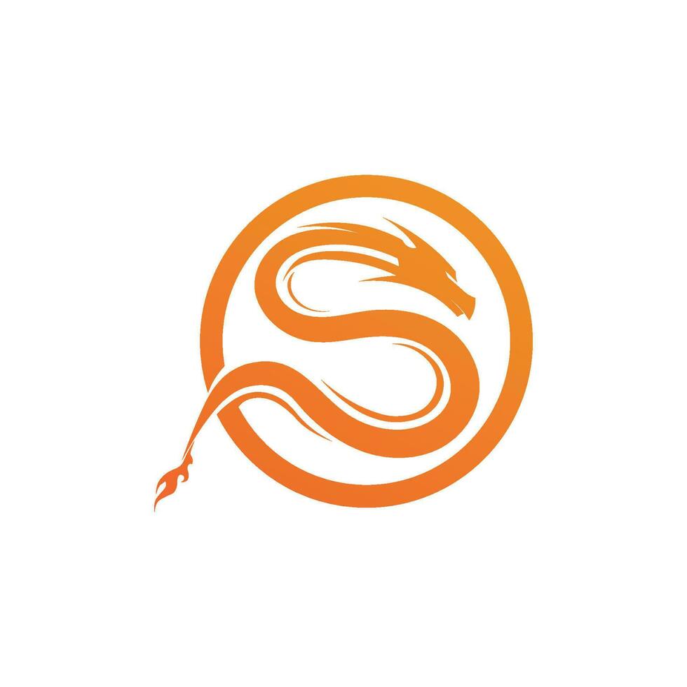 Dragon vector icon illustration