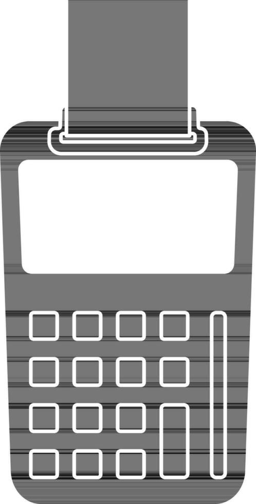 Using POS terminal in flat style. vector