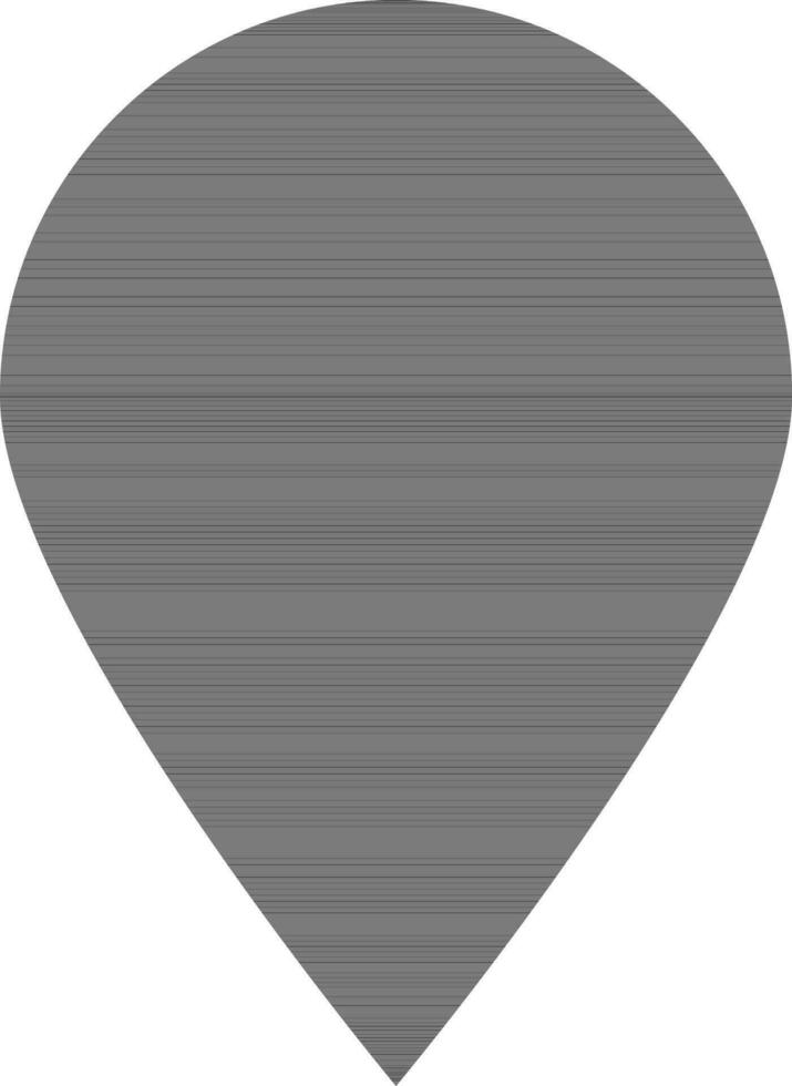 Flat style drop in black color. vector