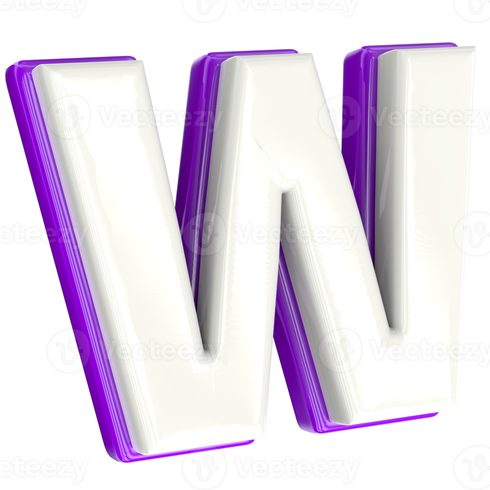 Letter 3d render png