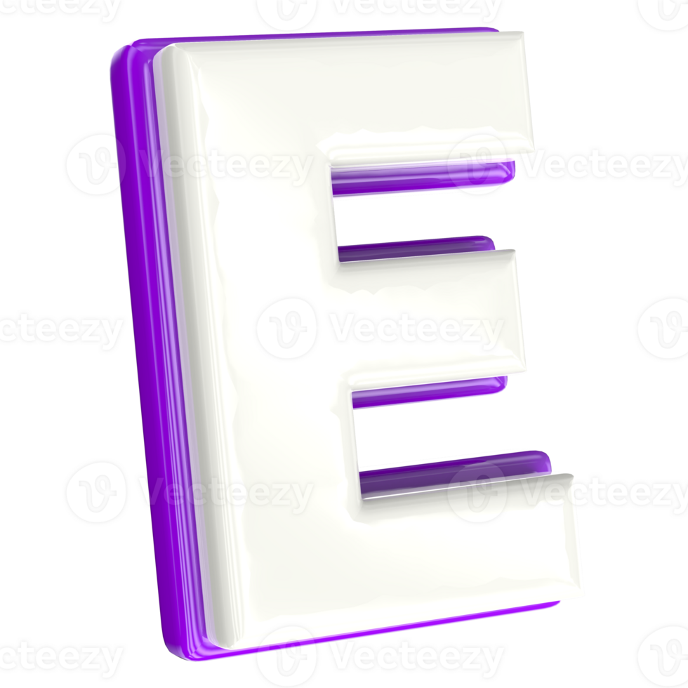 Letter 3d render png
