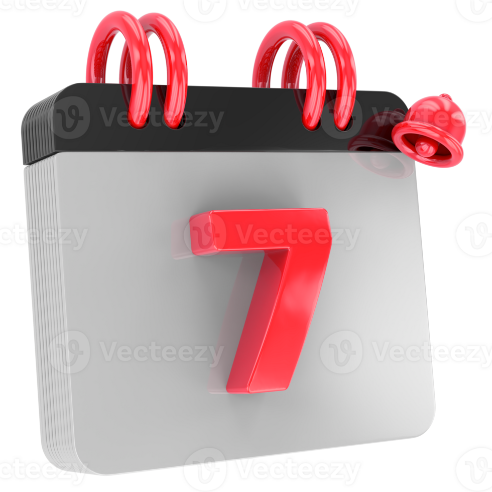 calendar 3d render png