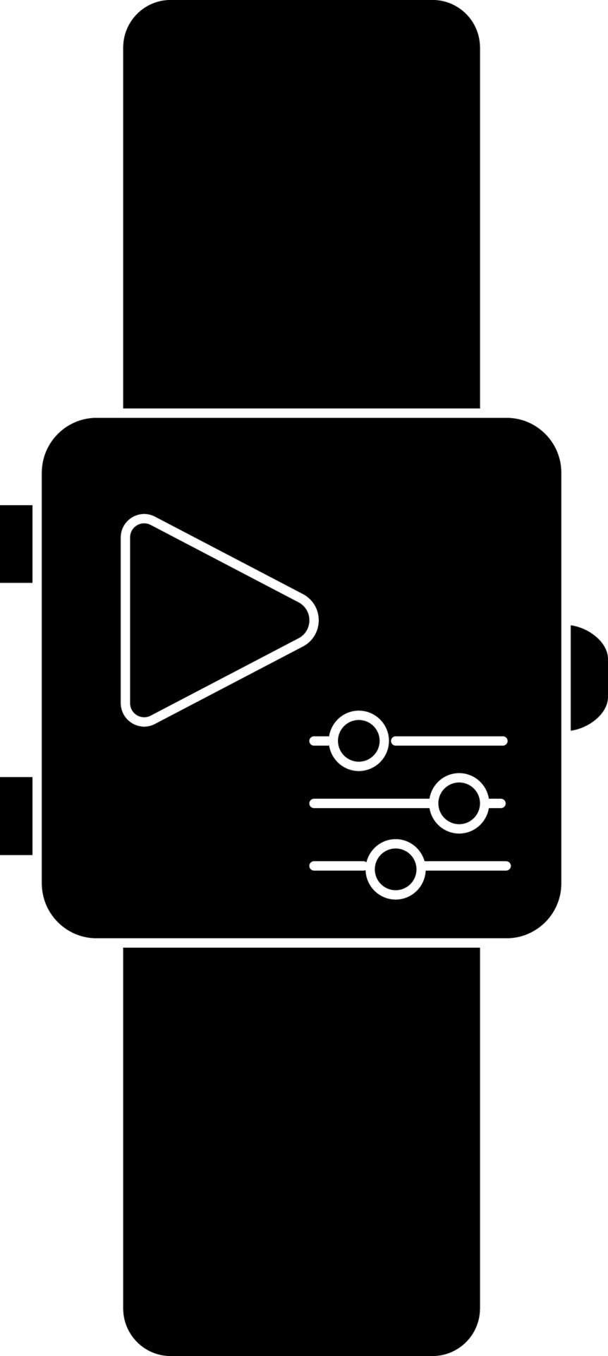 Smartwatch Icon In Black And White Color. 24340671 Vector Art at Vecteezy