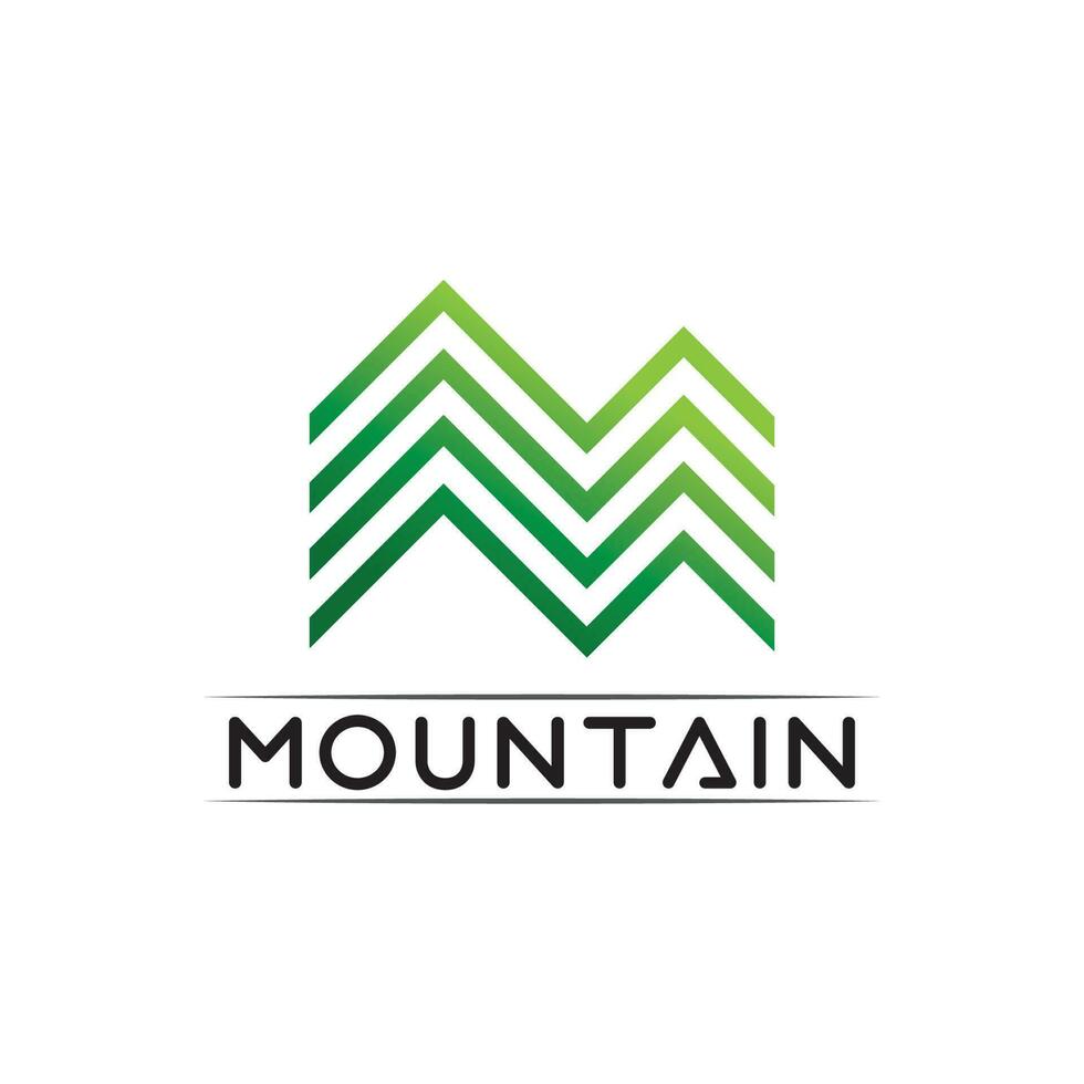 Mountain icon Logo vector