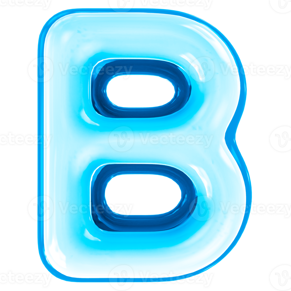 Letter 3d render png