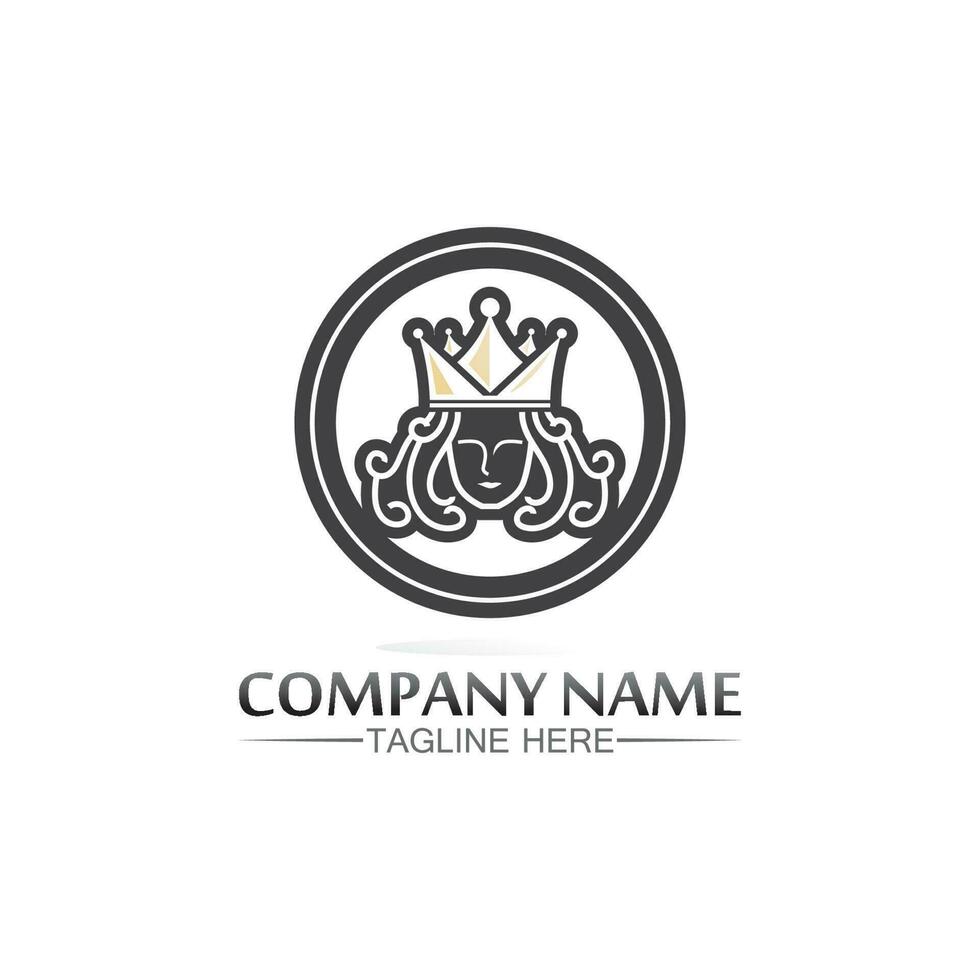 Crown Logo Template vector icon