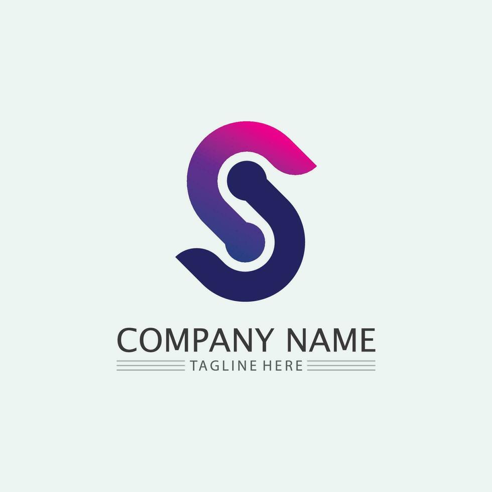 Business corporate S letter logo vector